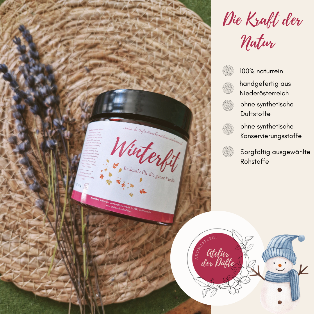Winterfit-Natürliches Badesalz mit sanften ätherischen Ölen